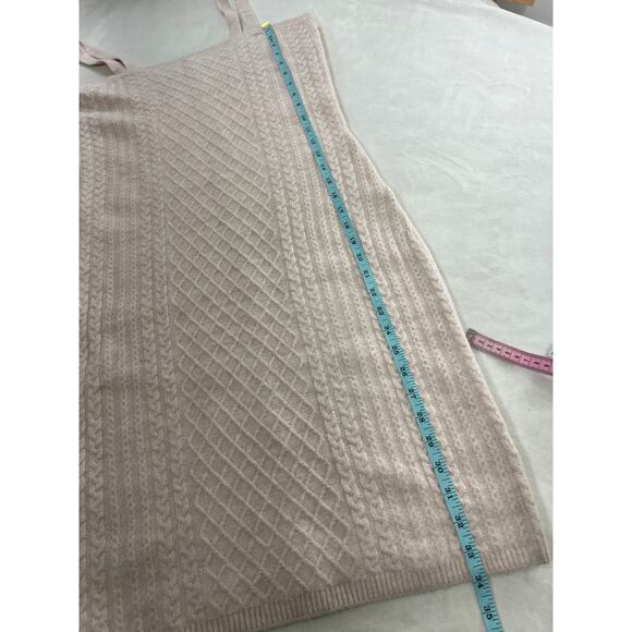 House of Harlow 1960 Revolve Fitted Ribbed Knit Sweater Midi Dress Beige Large - Picture 7 of 7